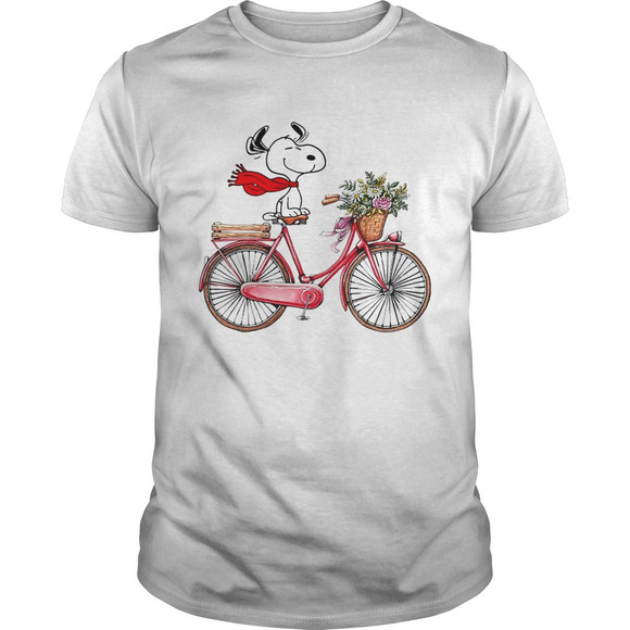 Snoopy Riding Bicycle Shirt - Picture 1 of 4